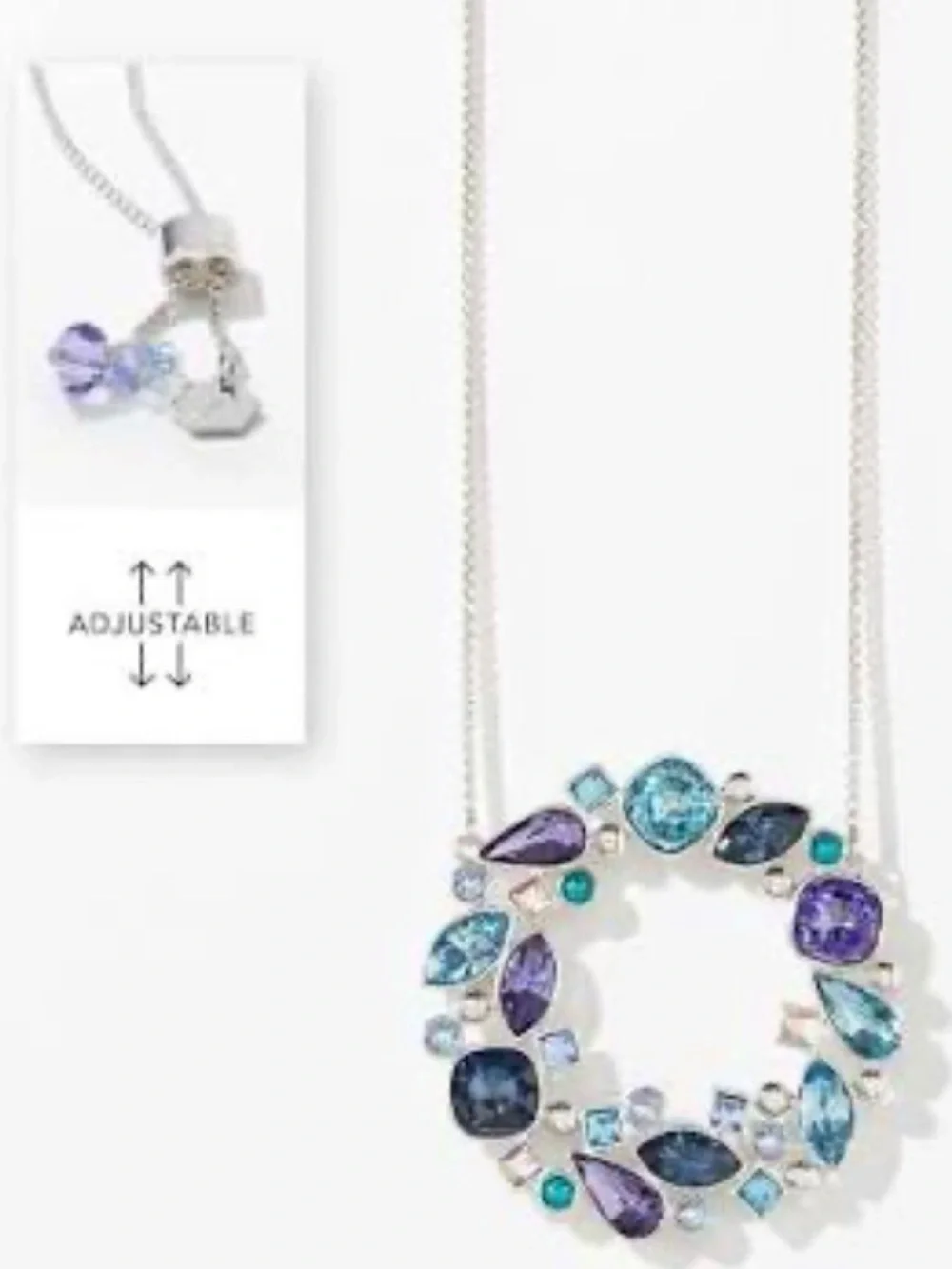 NWT Touchstone Crystal “Well Rounded” Necklace, Retired
